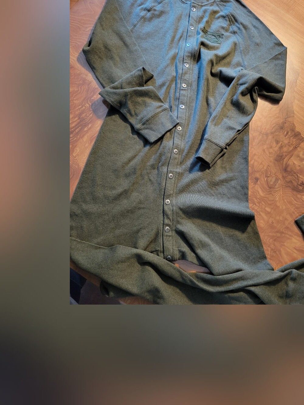 Nasty Pig Snap-Front Thermal Union Suit In Army Green Size M. **NWT - Picture 3 of 9